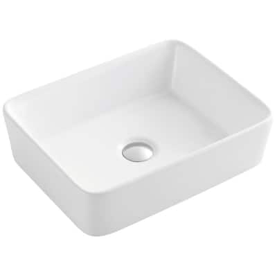 Swiss Madison Concorde 18-11/16" Rectangular Ceramic Vessel Bathroom