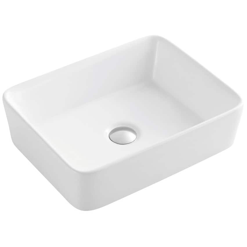 Swiss Madison Concorde 18-11/16" Rectangular Ceramic Vessel Bathroom