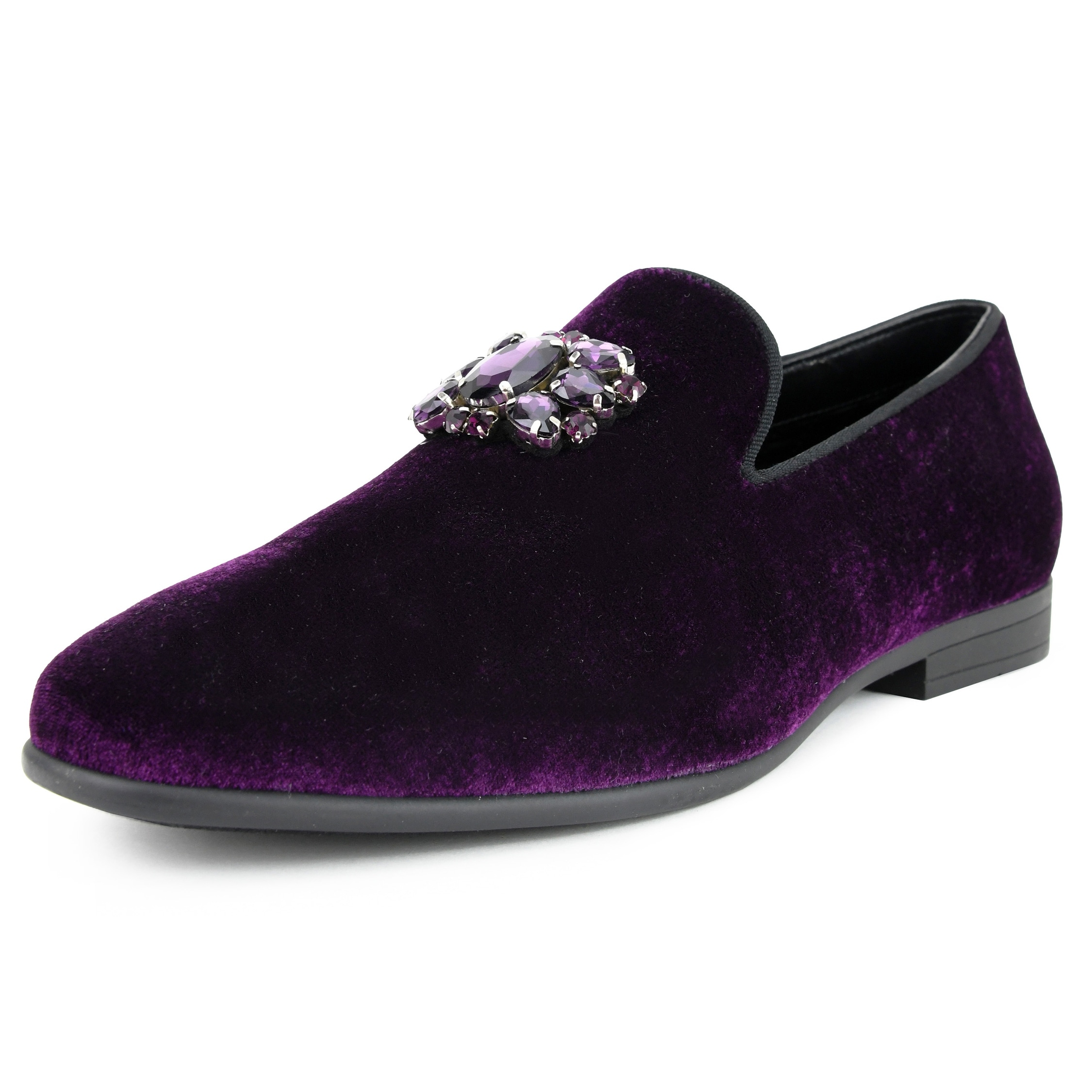 velvet slip ons