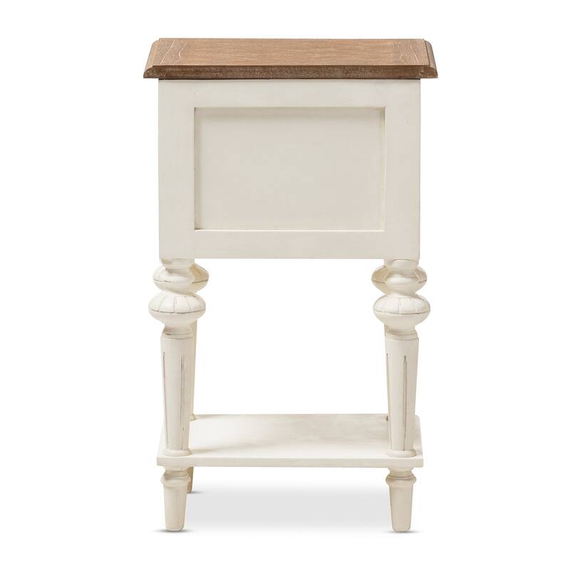 Nightstand 2 Drawer Bedside Table Modern French Provincial Style Furniture