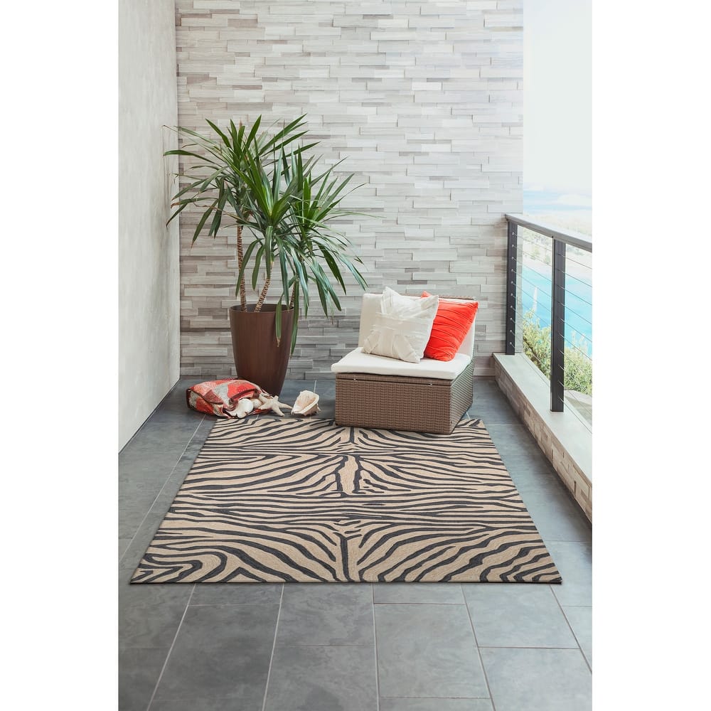 Liora Manne Ravella Zebra Indoor/Outdoor Rug