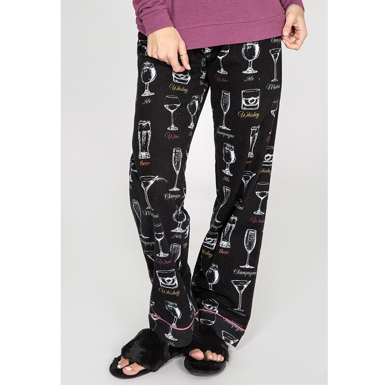Shop Pj Salvage Women S Great Minds Drink Alike Flannel Pajama Pants Overstock 24203062