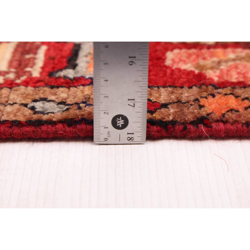 ECARPETGALLERY Hand-knotted Andelz Dark Navy, Red Wool Rug - 3'9 x 7'10