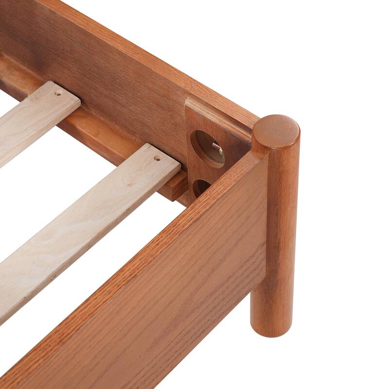 Christopher Knight Home - Arden Mid-Century Modern Wooden Platform Bed with Curved Headboard