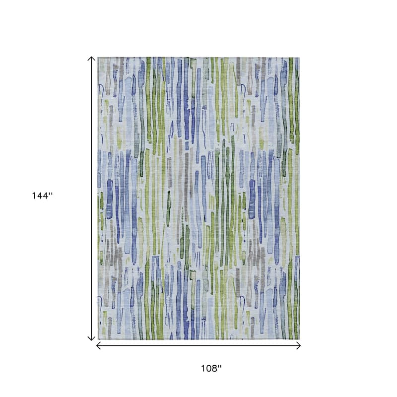 HomeRoots Striped Modern Rectangle Outdoor Rug