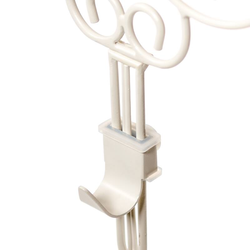 Adjustable Wreath Hanger for Door - Ivy (White) - White