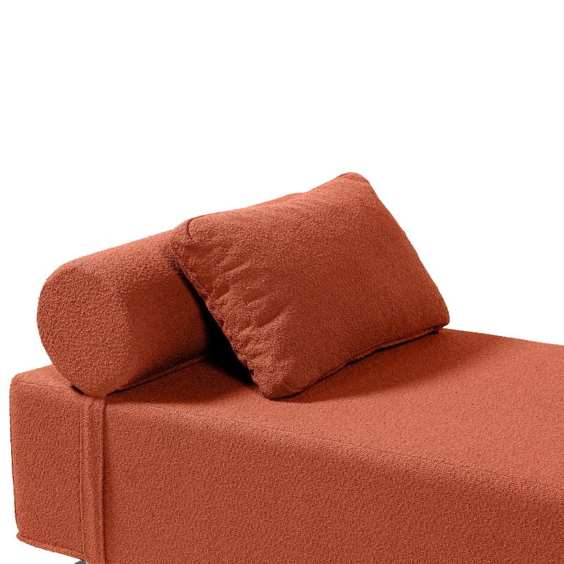 Jaxx Alvy Indoor Lounger / Daybed - Luxurious Lounger with Maple Feet, Boucle