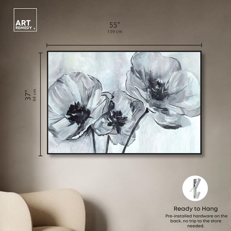 Flower Impressions Canvas by Art Remedy