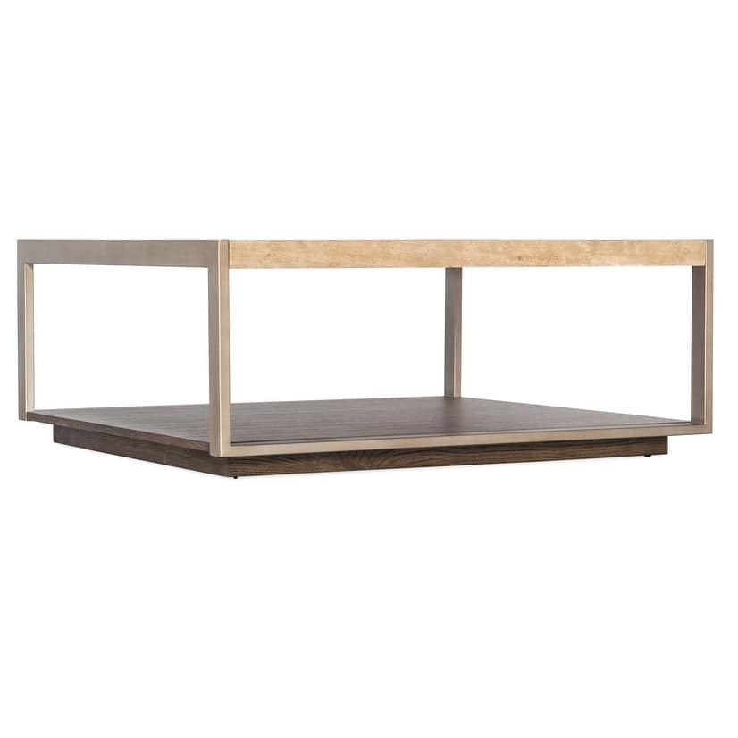 Hooker Furniture M11-80110-00 Hammon 42" Wide Square Marble Top Metal,
