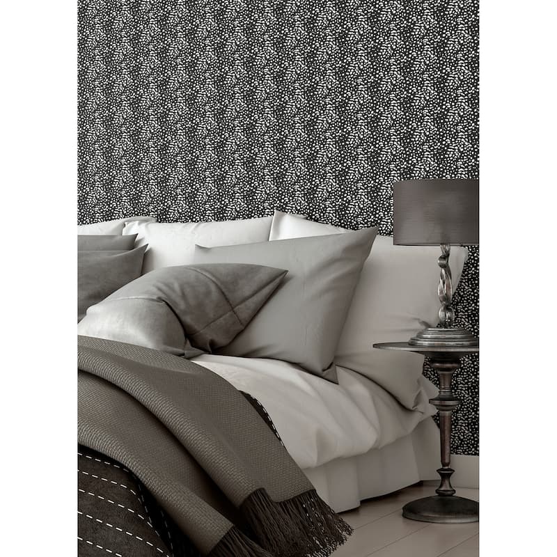 Ula Black Cheetah Spot Wallpaper