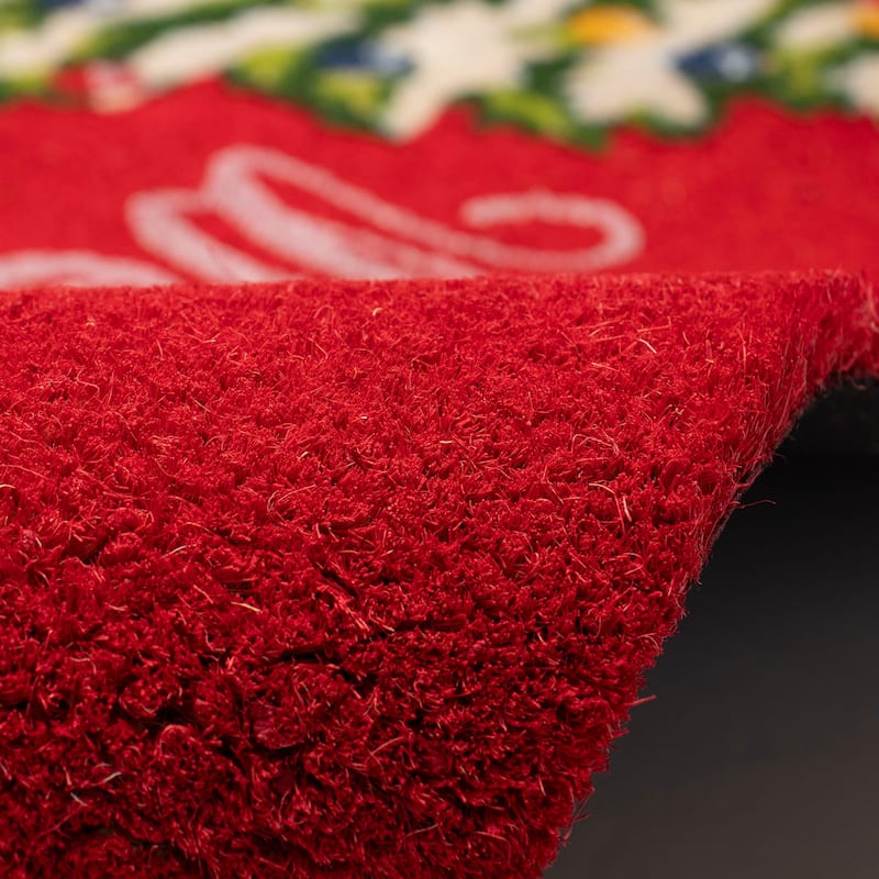 Liora Manne Christmas Greetings Coir Welcome Door Mat (1'6" x 2'6")