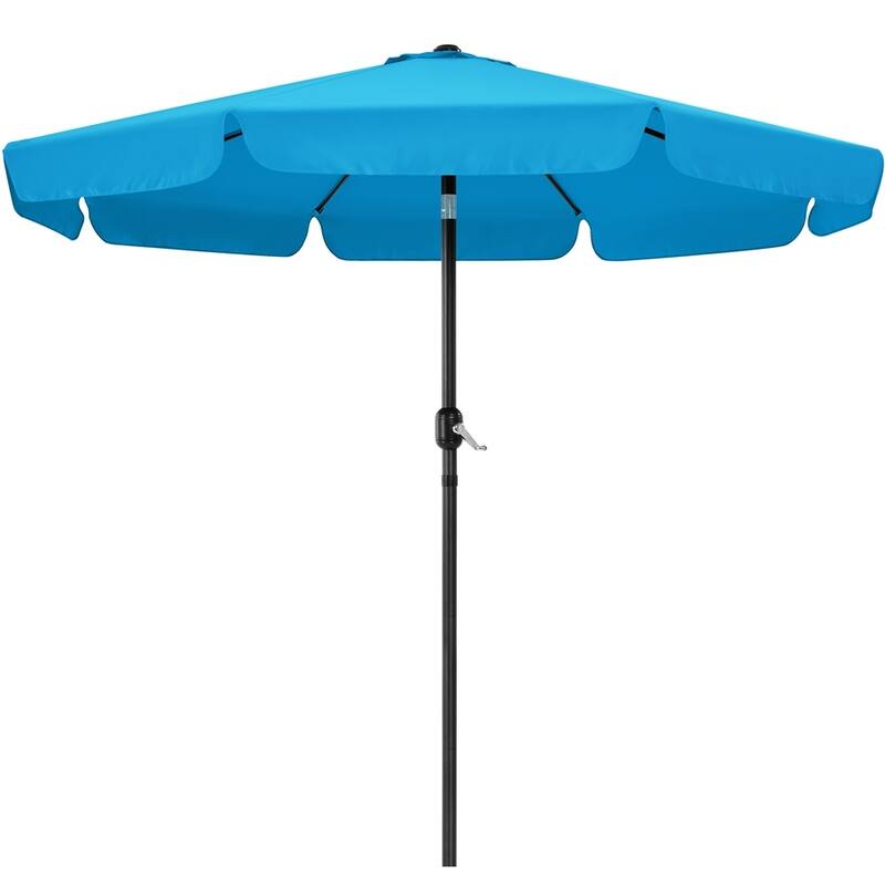 Yaheetech 9ft Outdoor Umbrella Market Umbrella with Push Button Tilt and Crank - Sky Blue