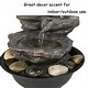 preview thumbnail 11 of 10, 4-Tier Tabletop Water Fountain with Illuminated Crystal Ball Accent