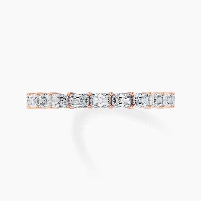 Auriya 14k Gold Radiant East-West Lab Grown Diamond Half Eternity Band 1.10 - 3.75 ct. tw. (F-G, VS)