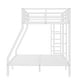preview thumbnail 11 of 9, Metal Twin Over Full Bunk Bed for Teens and Adults Space-Saving No Box Spring White