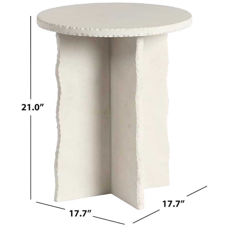 SAFAVIEH Couture Raybrook Stone Accent Table - 18"W x 18"D x 21"H