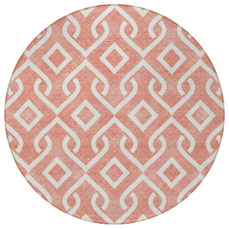 HomeRoots Geometric Transitional Rectangle Outdoor Rug
