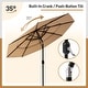 preview thumbnail 18 of 21, COSIEST Outdoor 10ft 3 Tiers Market Patio Umbrella with Solar LED lights
