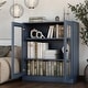 preview thumbnail 150 of 166, 100% Solid Wood 3-shelf Bookcase with Optional Doors by Palace Imports