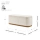 preview thumbnail 29 of 27, NPD Furniture Clinton Chenille Storage Bench