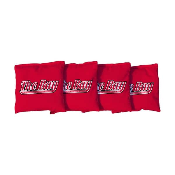 slide 2 of 3, Cornhole Bags California State East Bay Pioneers Red All-Weather Resin Filled