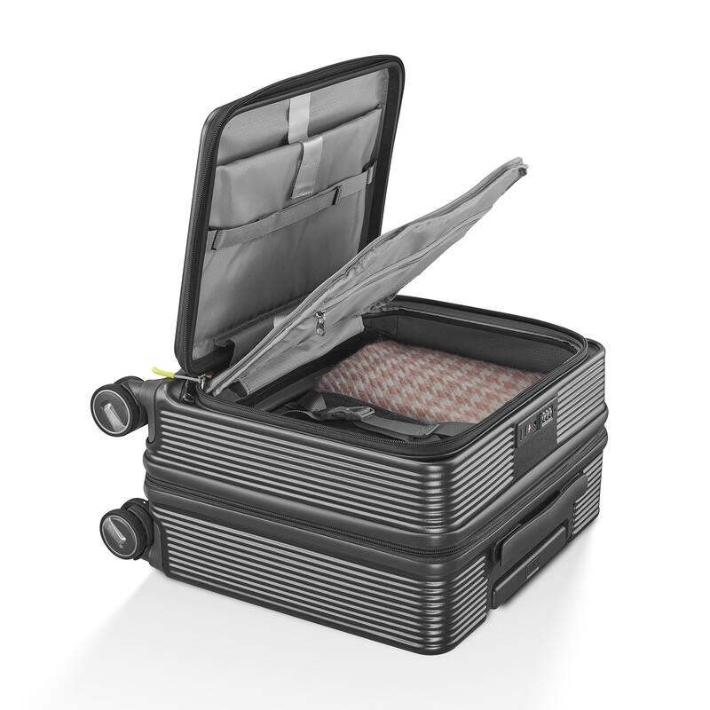 18" Carry On Luggage with Front Open Door &Laptop Interlayer