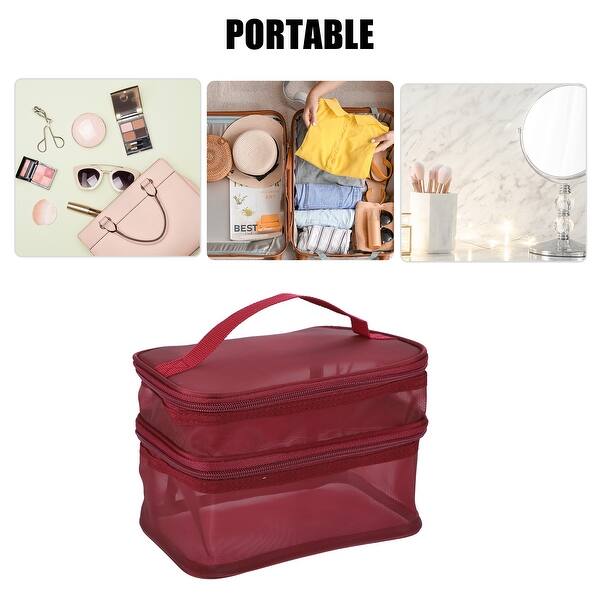 1 Pcs Travel Makeup Bag Travel Toiletry Organizer Waterproof Polyester - Bed Bath & Beyond - 42474236 1 Pcs Travel Makeup Bag Travel Toiletry Organizer Waterproof Polyester - Bed Bath & Beyond - 42474236
