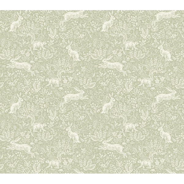 slide 2 of 7, Fable Mint Peel and Stick Wallpaper