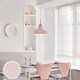 preview thumbnail 44 of 66, 1 - Light Modern Metal 11.02" Bowl Dome Island Pendant Light Pink