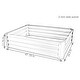 preview thumbnail 3 of 13, Sunnydaze Powder-Coated Steel Raised Garden Bed - 47-Inch Rectangle