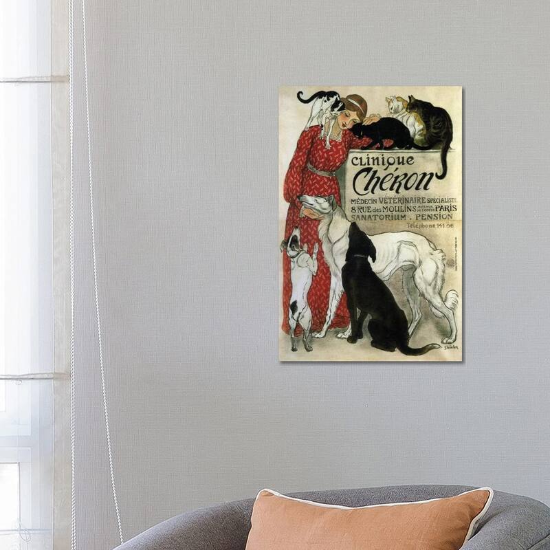 iCanvas "Clinique Cheron Advertising Vintage Poster" by Unknown Artist Canvas Print - 26x18x1.5