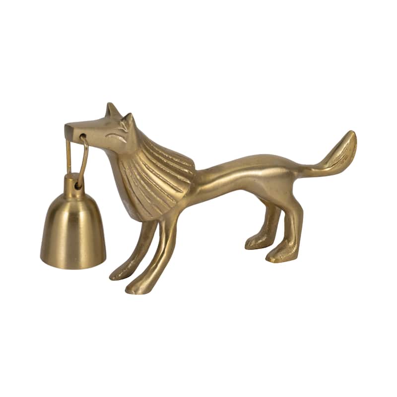 Sagebrook Home Elegant Gold Lion Candle Snuffer, 9-Inch Aluminum, Unique Indoor Home Decor Accessory - 9" x 2" x 5"