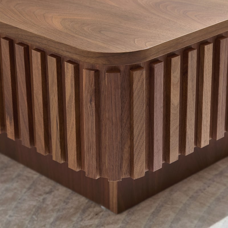Modern Handcraft Drum Coffee Table Square Coffee Table for Living Room,Lift Top Wooden Coffee Table with Hidden Storage Space
