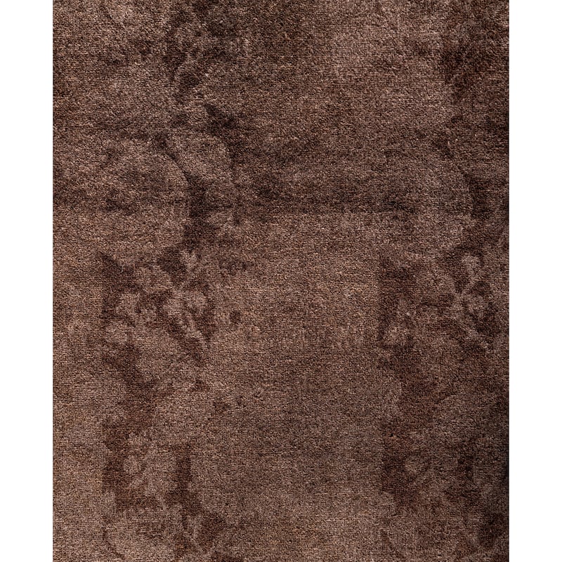 Overdyed One-of-a-Kind Hand-Knotted Square Area Rug - Beige - 12' 1" x 12' 3"