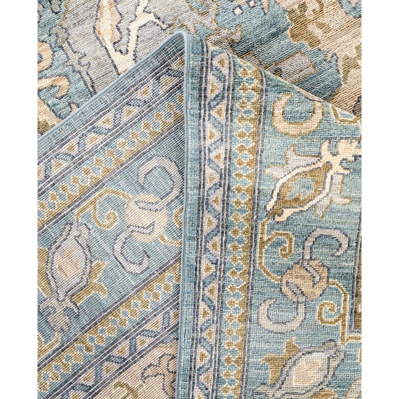 Serapi One-of-a-Kind Hand-Knotted Area Rug - Gray - 9' 2" x 12' 0"