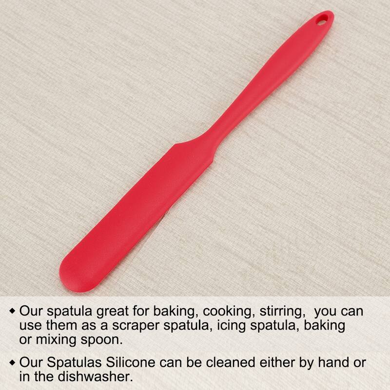 Silicone Heat Resistant Non-scratch Turner Non Stick Jar Spatula - 1pcs