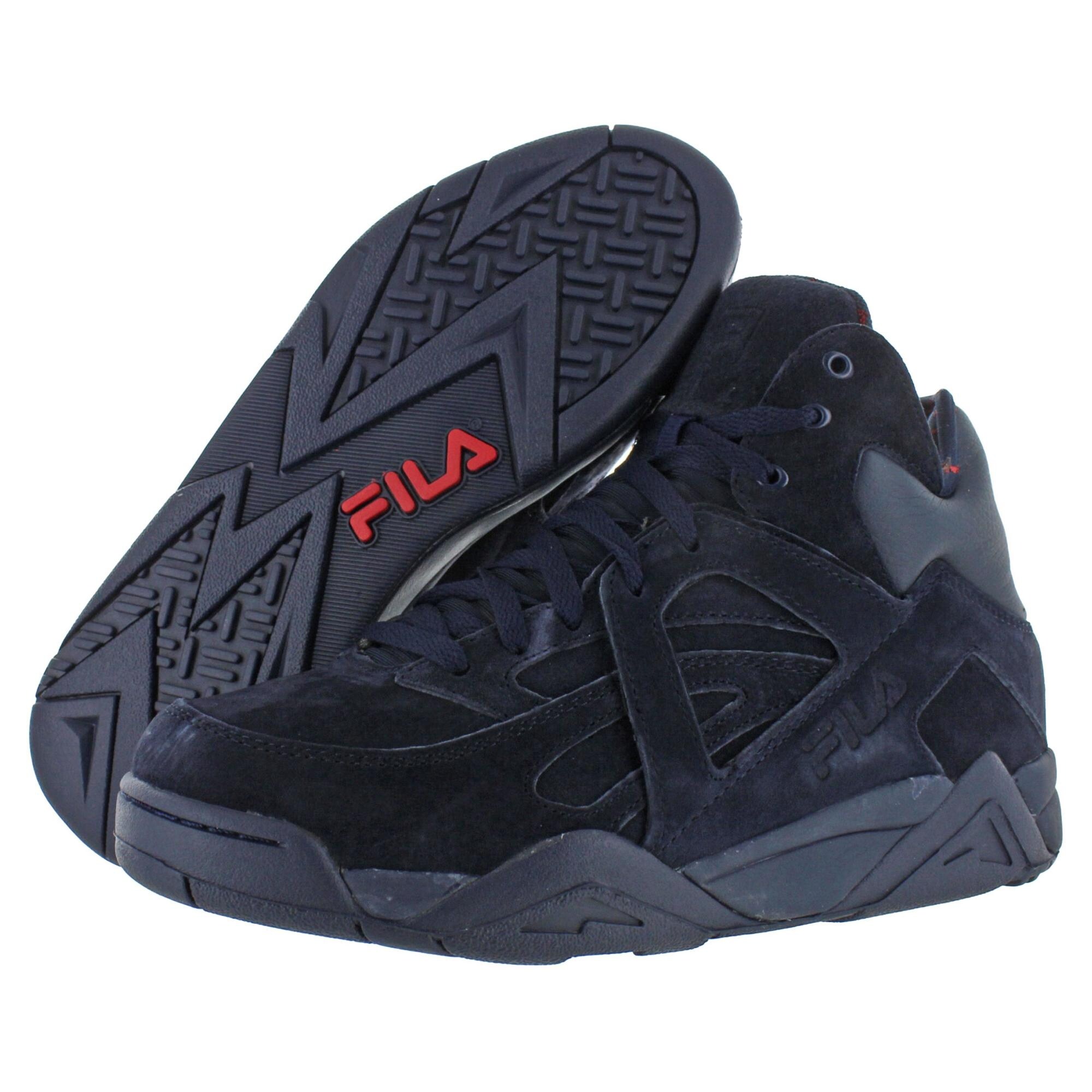 fila high tops black suede