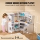 preview thumbnail 52 of 54, Kids Kitchen Playset Play Kitchen for Kids Corner Wooden Play Kitchen