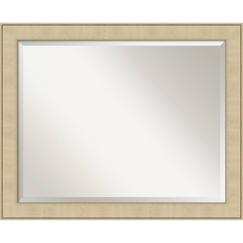 Beveled Bathroom Wall Mirror - Classic Honey Silver Frame - Classic Honey Silver