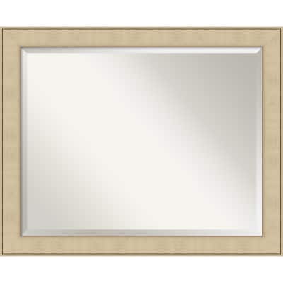 Beveled Bathroom Wall Mirror - Classic Honey Silver Frame - Classic Honey Silver