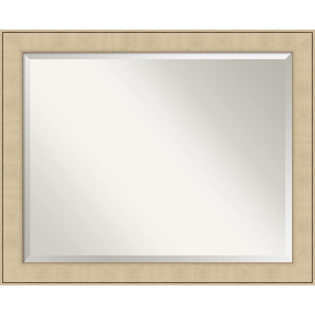 Beveled Bathroom Wall Mirror - Classic Honey Silver Frame - Classic Honey Silver