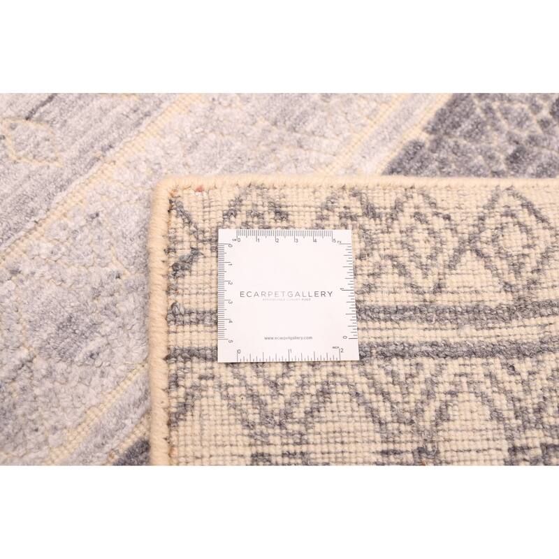 ECARPETGALLERY Hand Loomed Elysian Light Grey Rug - 6'9 x 9'8