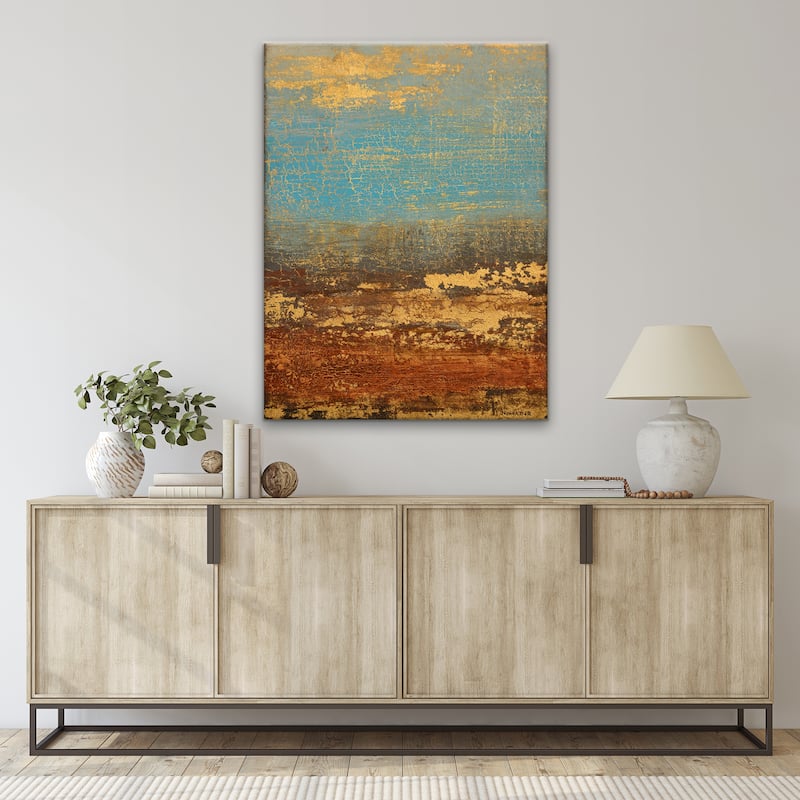 'Golden Stream' Wrapped Canvas Wall Art by Norman Wyatt Jr.
