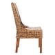 preview thumbnail 10 of 8, SAFAVIEH St. Thomas Wicker Brown Sloping Arm Chair (Set of 2) - 20" x 24" x 39"