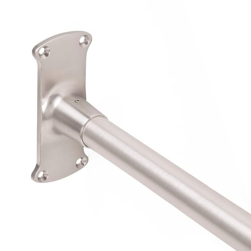 Utopia Alley Rustproof Wall Mounted Aluminum L-Shaped Corner Shower Curtain Rod,68 inch Size by 28 inch