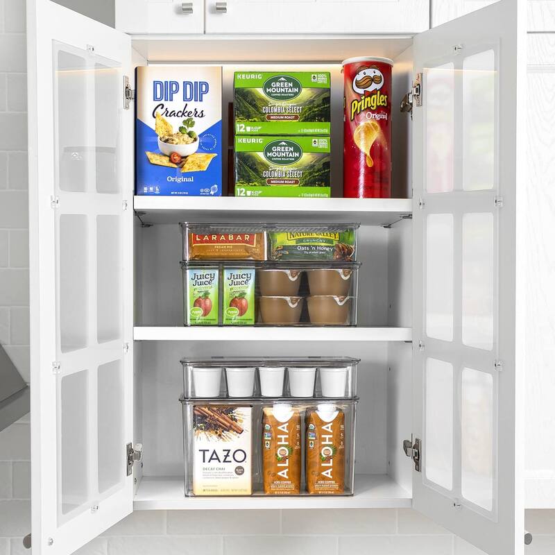 Sorbus Food Storage Containers with Lids, Kitchen Pantry & Fridge Organizer Bins
