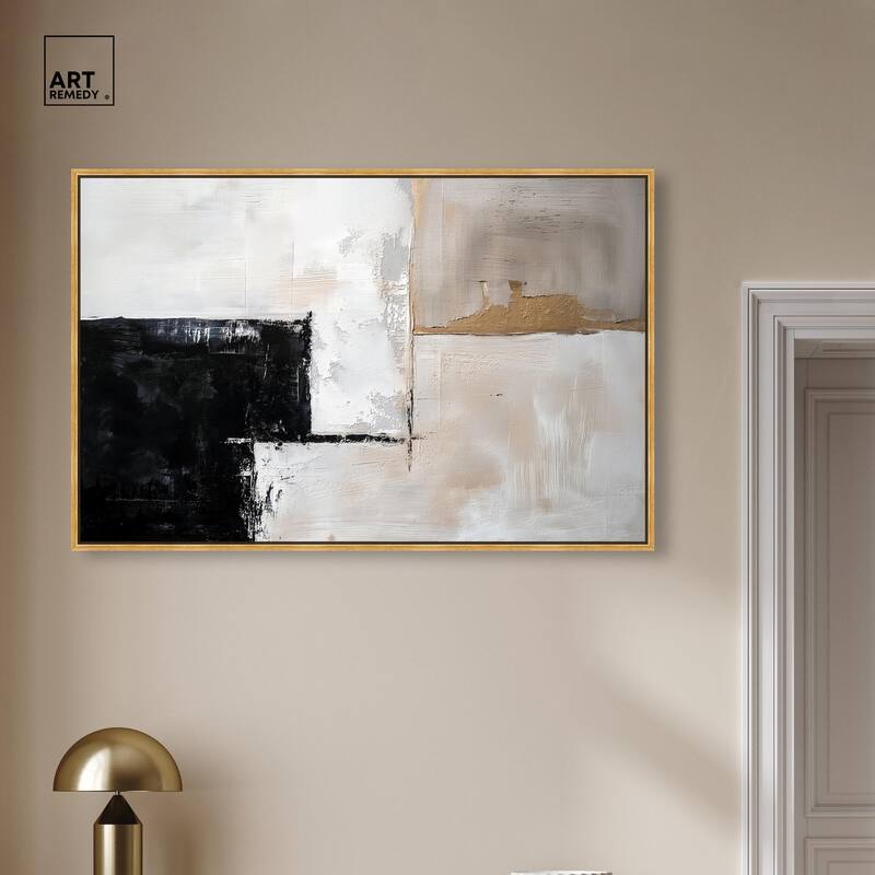 Black Dust and White Ash II Canvas by Art Remedy