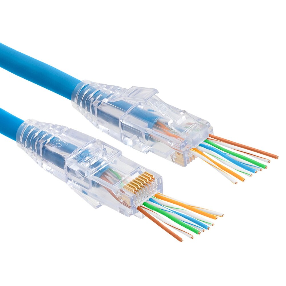 Shop Platinum Tools 100010c Ez Rj45 Cat6 Connectors 50 Pc