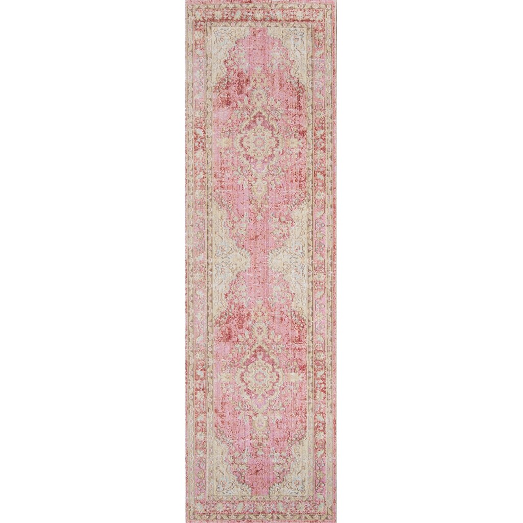 Momeni Isabella Polyester Traditional Medallion Area Rug. - On