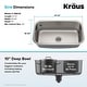 preview thumbnail 15 of 20, KRAUS Premier Stainless Steel 31 1/2 inch Undermount Kitchen Sink
